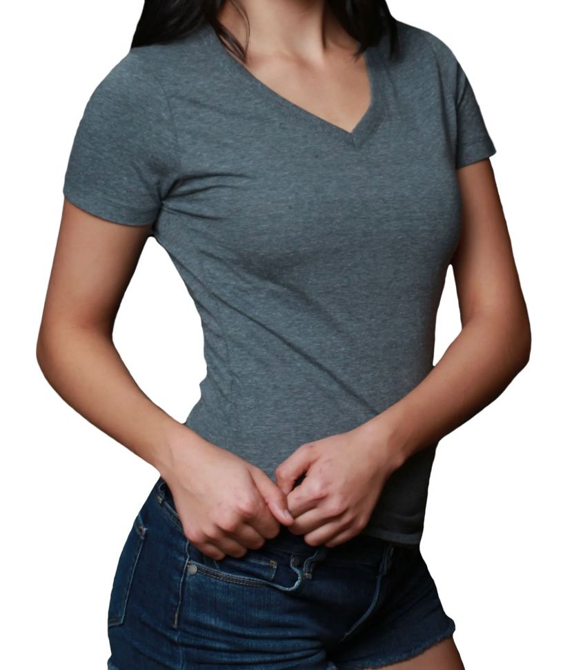 Women’s Premium V-Neck T-Shirts – Hira Textile